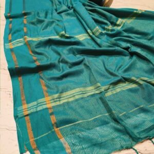 Khadi Cotton Zori Cheek Saree