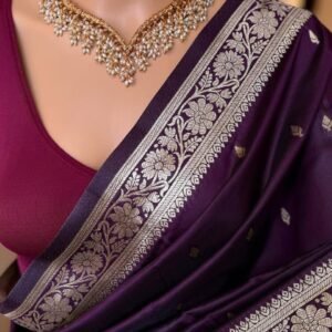 Fabric : - Pure Soft Banarasi Silk Saree